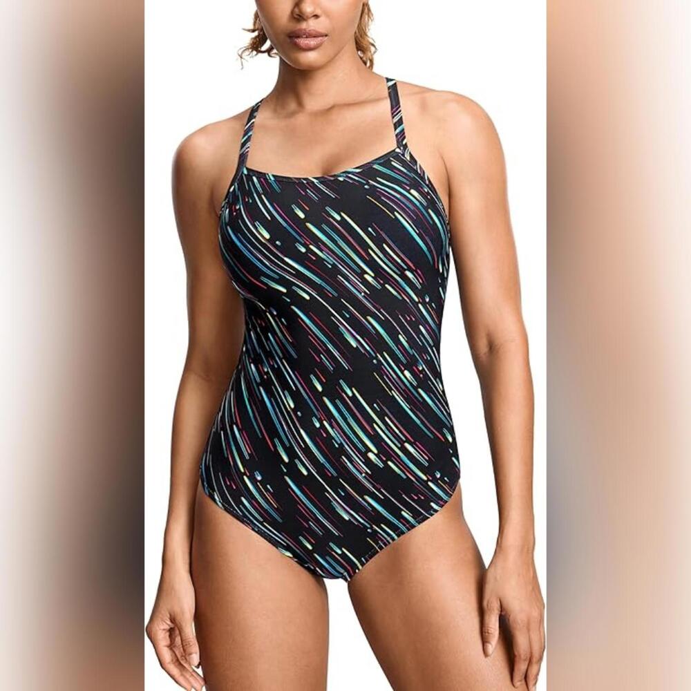 NWT SYROKAN One Piece Athletic Competitive Swimsuit, 32 (Size 6 in US)